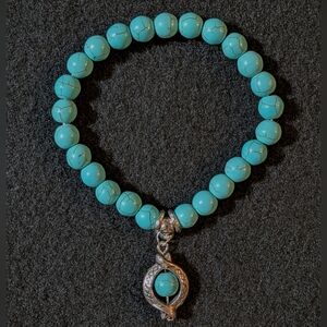 BEADED STRETCH BRACELET. WESTERN MOTIF.